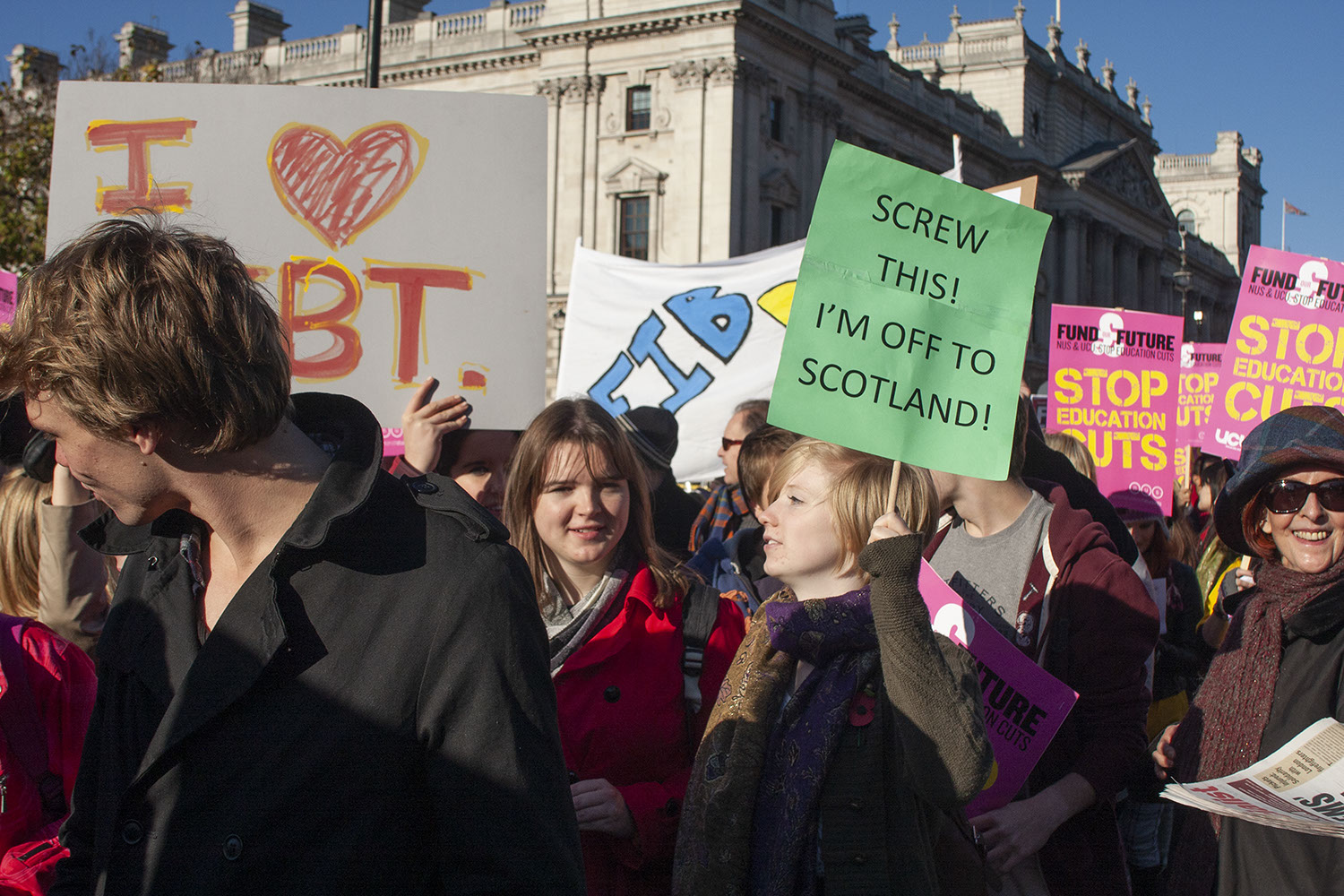 Student Demo in London.