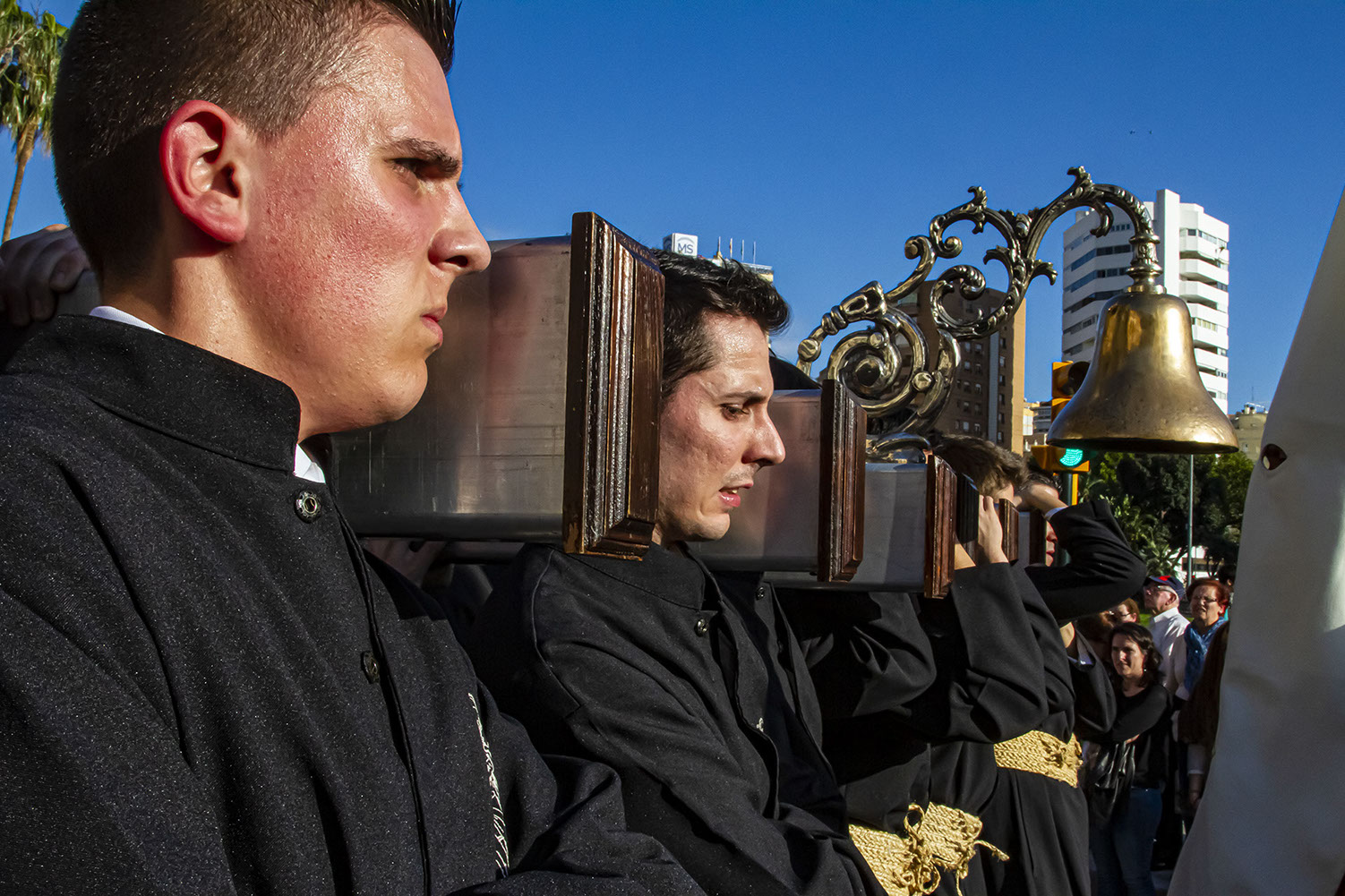 Religious parade at Easter in Malaga, Spain
